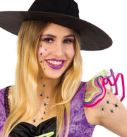 narrenwelt Tattoo Black Spider schwarze Spinnen Halloween Tattoo…