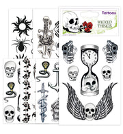 narrenwelt Tattoos Wicked Things  Gothic  Hexen Halloween Día de Muertos Haut Aufkleber