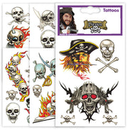 narrenwelt Tattoo Piraten Tattoo Pirat Piratentattoo Haut Aufkleber sortierte Motive