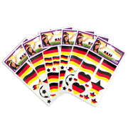 narrenwelt Tattoo FAN Deutschland Flagge + Herz