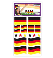 narrenwelt Tattoo FAN Deutschland Flagge + Sterne