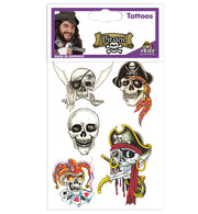 narrenwelt Tattoo Piraten Tattoo Pirat Piratentattoo Haut Aufkleber sortierte Motive