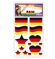 narrenwelt Tattoo FAN Deutschland Flagge + Sterne