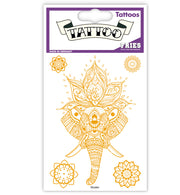 narrenwelt Tattoo Mandala Haut Aufkleber