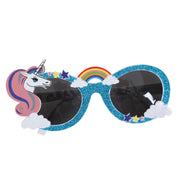 narrenwelt Kinder Brille Party Time mit Regenbogen Wolken