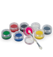 narrenwelt Aqua Schmink Tableau HALLOWEEN Schminkbox 8 Tiegel mit Applikator für Party Festival Fasching Fan