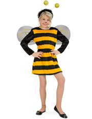 narrenwelt Biene Kleid Bienchen Kinder Kostüm Langarm Größe 140