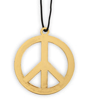 narrenwelt Hippie Set 3 TLG Flower Power - Fun Brille + Peace Kette + Ethno Stirnband Flower Power