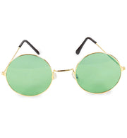 narrenwelt Hippie Set 3 TLG Flower Power - Fun Brille + Peace Kette + Ethno Stirnband Flower Power