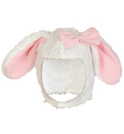 narrenwelt Kostüm SCHÄFCHEN Schaf Kleid mit Mütze rosa-weiss 2tlg. Babykostüm Schaf mit PLÜSCH Gr. 86+98