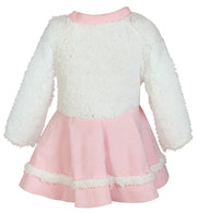 narrenwelt Kostüm SCHÄFCHEN Schaf Kleid mit Mütze rosa-weiss 2tlg. Babykostüm Schaf mit PLÜSCH Gr. 86+98