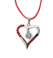 narrenwelt Kette Herz ROT Dirndl Halskette Herzkette Bayern Gaudi Wiesn Schmuck Accessoire Fest im Oktober