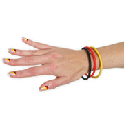 narrenwelt Fan Armband Armreif 3er Set Fan-Armreif Fan Deutschland Schwarz-Rot-Gold