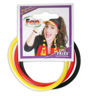 narrenwelt Fan Armband Armreif 3er Set Fan-Armreif Fan Deutschland Schwarz-Rot-Gold