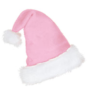 narrenwelt Nikolausmütze rosa edel Plüsch mit Bommel Nikolaus Mütze Weihnachtsmütze Einheitsgröße
