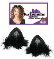 narrenwelt Katzenohren mit Clip Katzen Ohren Haarclip 2tlg.Set