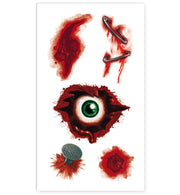 narrenwelt Schminkset  Horror Monster - Set Tattoos + Schminke 6tlg. Vampirset  Halloween Monster
