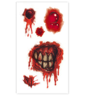 narrenwelt Schminkset Horror Vampir - Set Tattoos + Schminke 6tlg. Vampirset  Halloween Monster