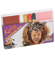 narrenwelt Schminkset Katze 6tlg. Schminke Make-up Fasching Karneval