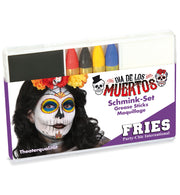 narrenwelt Schminkset mexikanischer Totentag 6tlg. Schminke Make-up Fasching Karneval