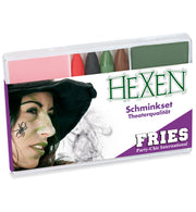 narrenwelt Schminkset Hexe 6tlg. Schminke Make-up Fasching Karneval