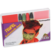 narrenwelt Schminkset Teufel 6tlg. Schminke Make-up Fasching Karneval
