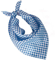 narrenwelt Dreiecktuch Trachtentuch Halstuch Karotuch blau/weiß Bayern Gaudi Fest im Oktober Karo  Alpenfest