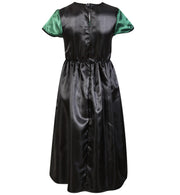 narrenwelt Hexe Smaragd Kleid  Größe140 lang mit Gürtel Teenie Mädchen