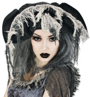 narrenwelt Hut Zombie - Pirat Piratenhut Fetzenlook Dreispitz Horror Halloween Gothic  58cm Erwachsene