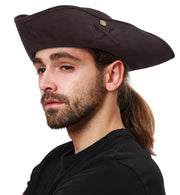 narrenwelt Piraten Hut Kapitän Piratenhut Dreispitz braun Mittelalterhut ca. 58 cm