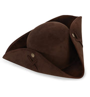 narrenwelt Piraten Hut Kapitän Piratenhut Dreispitz braun Mittelalterhut ca. 58 cm