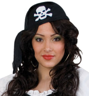 narrenwelt Piratenhaube Bandana  Piratenhut Haube Piratenhaube schwarz Gr.58