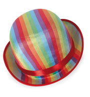 narrenwelt Melone Rainbow Hut Kappe Melone Regenbogen mit Pailetten Gr. 58