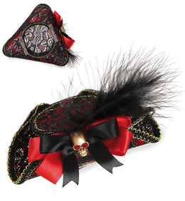 narrenwelt Fascinator Minihut Pirat Piratenhut