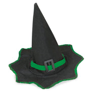 narrenwelt Hexenhut klein mit bunter Einfassung u.Band mit Schnalle Halloween Kinder Hexen Hut sortiert Größe 56