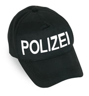 narrenwelt Polizei Mütze Polizei Basecap Kappe Cap Druck weiß variabel verstellbar Kinder und Erwachsene Baseballkappe