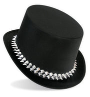 narrenwelt  Zylinder Punk Gothic Punker Hut mit Kettenbesatz Gr. 59