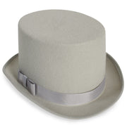 narrenwelt Zylinder Edel grau Zylinder mit Satinband  Halloween Gothic Gr. 57