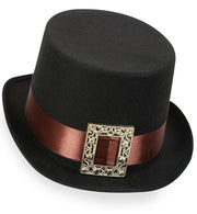 narrenwelt  Zylinder schwarz Steampunk Hut Gr. 59 cm