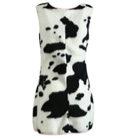 narrenwelt Kuh Elsa Damen Kleid mit Mütze 2tlg. Set Damenkostüm   Wiesn Bayern Gaudi Fasching Gr. 36 - 44 Bierzelt