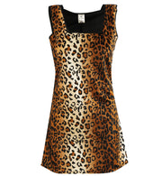 narrenwelt Lady Cat Kleid  Gr 42 Leopard Kleid 1 tlg. Damenkleid Damen Kostüm Fasching