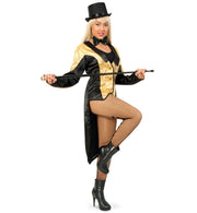 narrenwelt Frack Chic Damenfrack Gala mit Pailetten gold Gr. 38 - 46