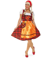 narrenwelt Kostüm Dirndl Franzi Kleid mit Schürze Damenkostüm Bayern Wiesn Gaudi Gr. 36 - 42 Bierzelt