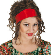 Haarband und Gürtel für Erwachene und Kinder Headband Belt ca.150 cm Accessoires rot oder schwarz
