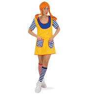 narrenwelt Kostüm Freche Göre Damen Kleid Wirbelwind Fasching Damen Kleid Karneval Gr. 34-46