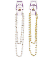 narrenwelt Facettenkette goldfarben lange Kette ca. 120 cm Schmuck  Fasching Karneval Accessoires