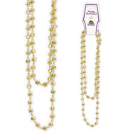 narrenwelt Facettenkette gold- oder silberfarben lange Kette ca. 120 cm Schmuck  Fasching Karneval Accessoires sortierte Modelle