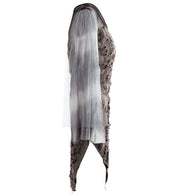 narrenwelt Kostüm Mystic Oberteil Zombie Voodoo im Fetzenlook 1 tlg. Damen Kleid Halloween  Gr.38 + 40