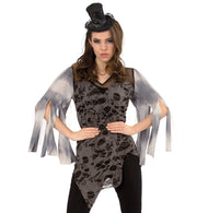 narrenwelt Kostüm Mystic Oberteil Zombie Voodoo im Fetzenlook 1 tlg. Damen Kleid Halloween  Gr.38 + 40