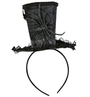 narrenwelt Haarreif Zylinder Mini Hut Hexen - Hut  Zauberer Halloween Horror Cosplay